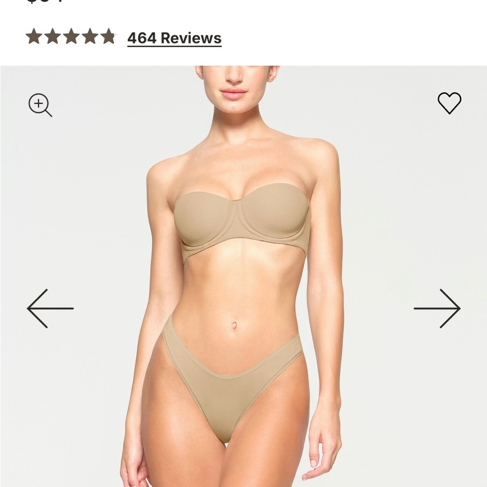 Strapless Tan bra NWOT 46 D